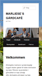 Mobile Screenshot of marliesesgaardcafe.dk